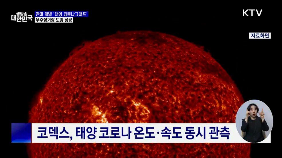 한미 공동개발 &#39;태양 코로나그래프&#39;, 우주정거장 도킹 성공