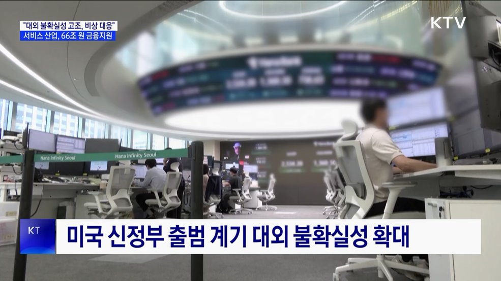 &#34;대외 불확실성에 비상 대응&#34;···서비스 산업 66조 원 지원