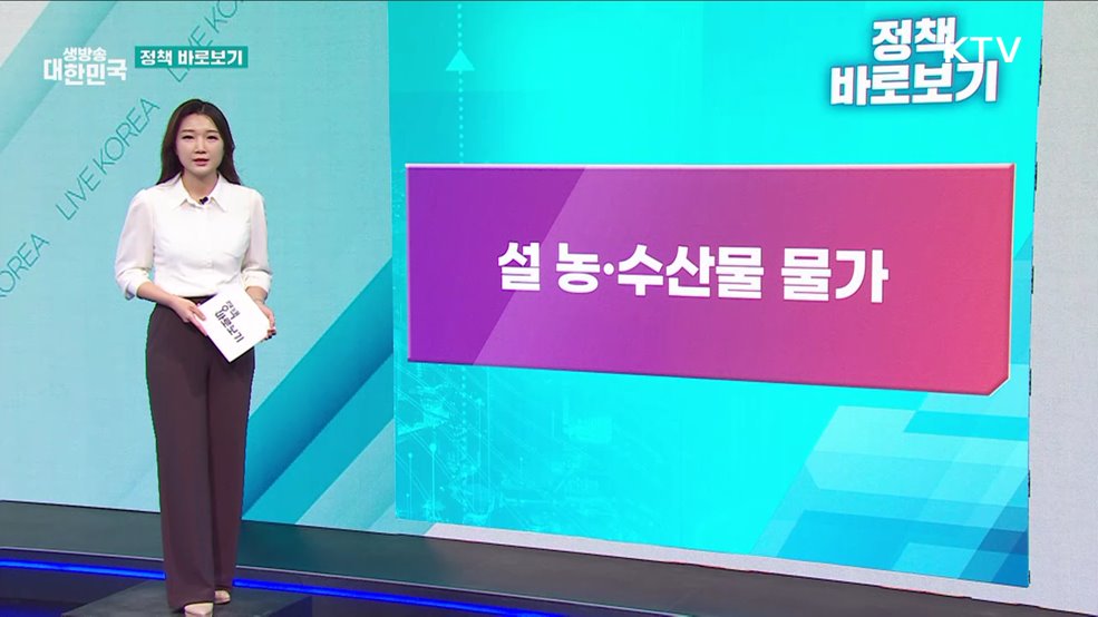 설 앞두고 '농·수산물' 물가 비상? [정책 바로보기]