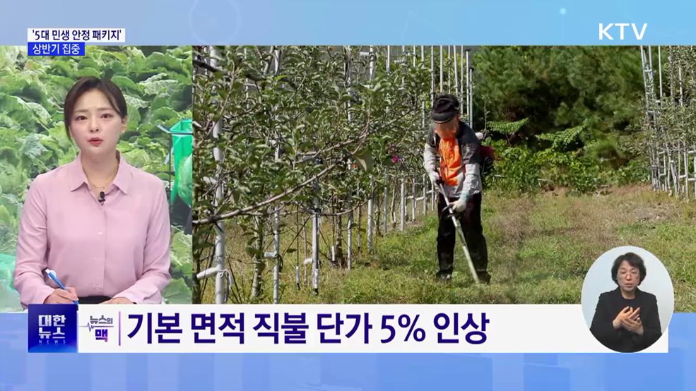 기본 면적 직불 단가 5&#37; 인상···부산항 진해신항 본격 착공 [뉴스의 맥]