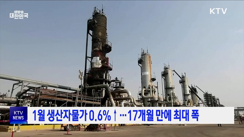 1월 생산자물가 0.6&#37;↑···17개월 만에 최대 폭