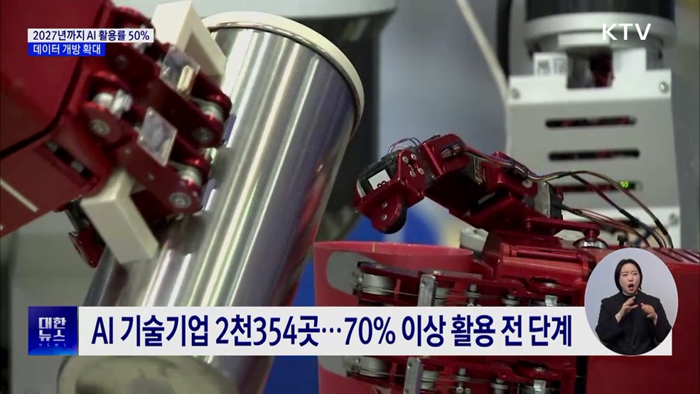 2027년까지 AI 활용률 50&#37;···데이터 개방 확대