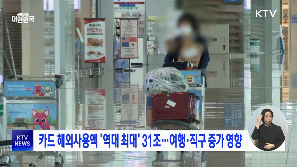 카드 해외 사용액 &#39;역대 최대&#39; 31조 ···여행·직구 증가 영향