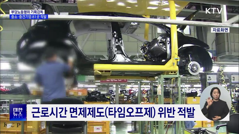 근절되지 않는 부당노동행위···중소·중견기업 81곳 적발