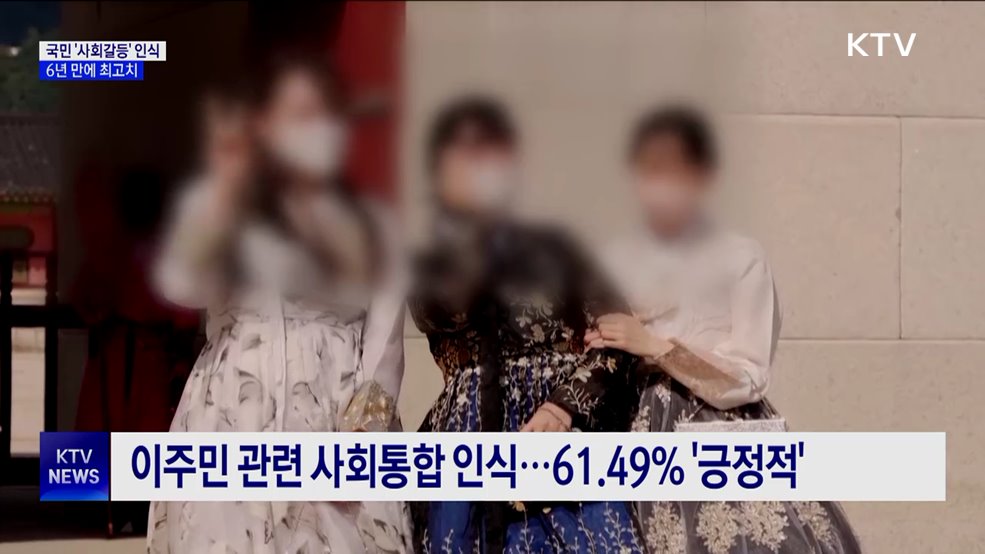 국민 &#39;사회갈등&#39; 인식 6년 만에 최고치
