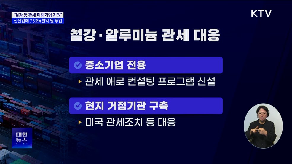 &#34;중소기업 관세 애로 적극 해소···신산업에 75조4천억 지원&#34;