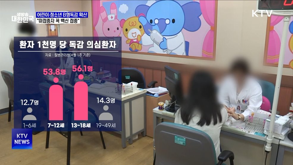 어린이·청소년 B형독감 확산···&#34;늦지 않게 백신 접종&#34;