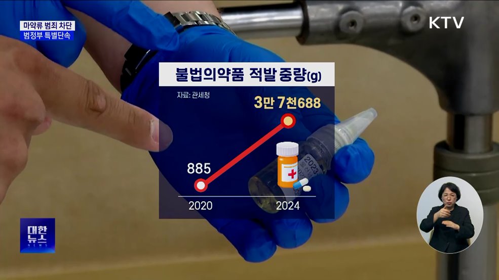 &#34;마약류 범죄 확산 차단&#34;···6월까지 범정부 특별단속
