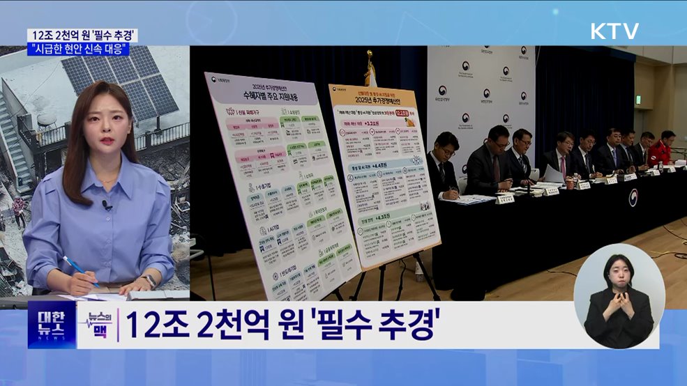 12조 2천억 원 추경 투입···&#34;시급한 현안 신속 대응“ [뉴스의 맥]