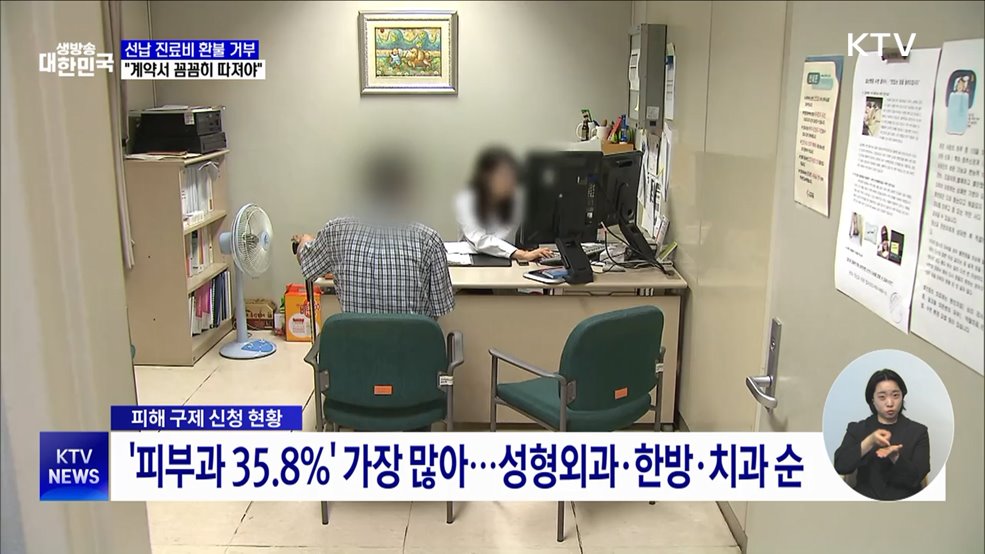 선납 진료비 환불 거부 증가···&#34;계약서 꼼꼼히 따져야&#34;