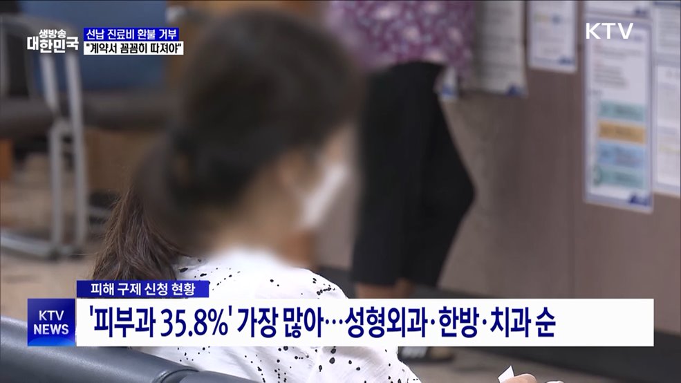 선납 진료비 환불 거부 증가···&#34;계약서 꼼꼼히 따져야&#34;