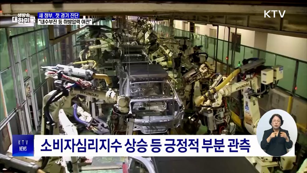 새 정부, 첫 경기 진단···&#34;하방 압력 여전&#34;