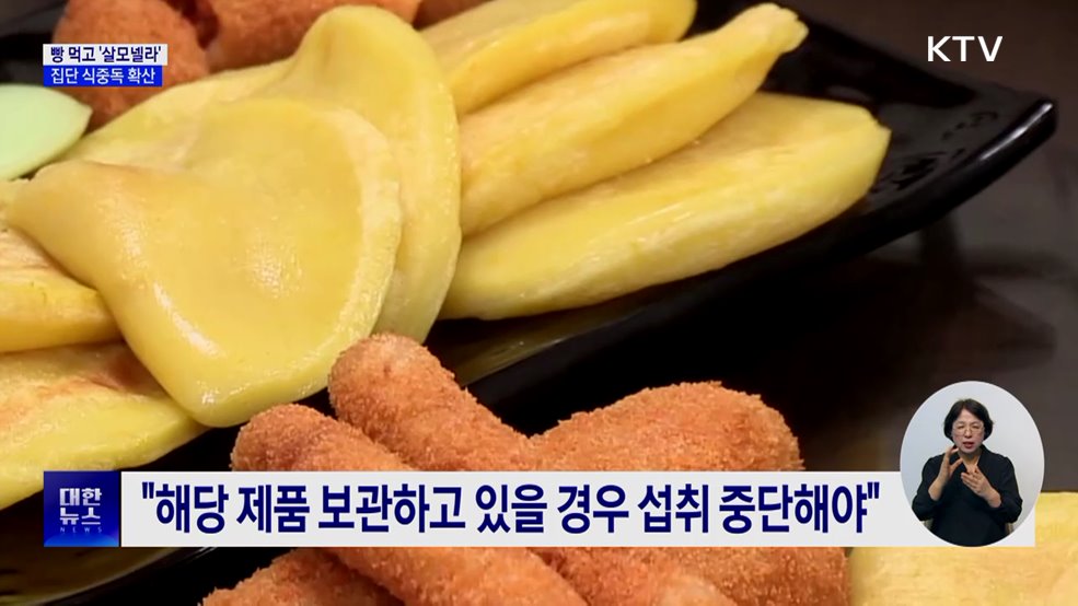 빵 섭취 후 200여 명 &#39;살모넬라&#39; 집단 식중독