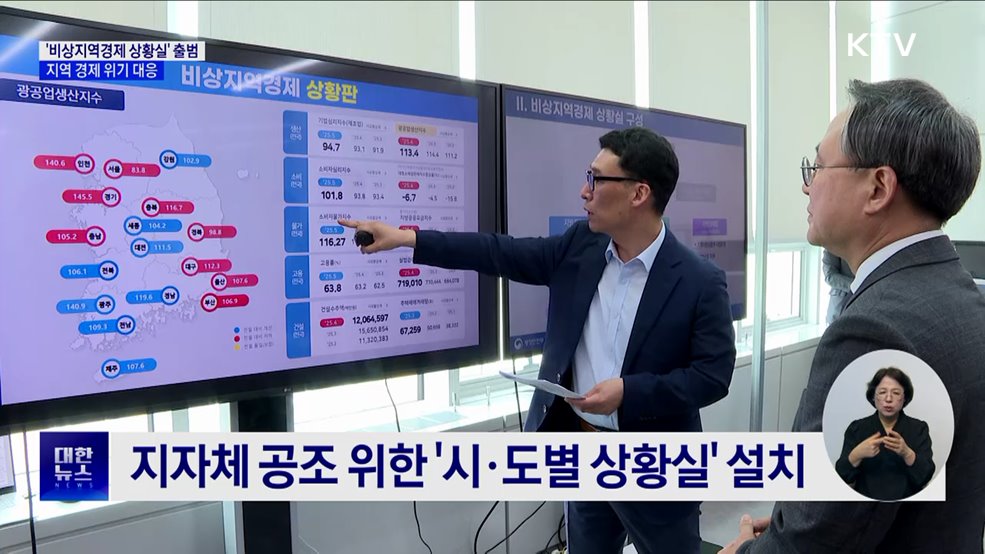 &#39;비상지역경제 상황실&#39; 출범···지역 경제 위기 대응