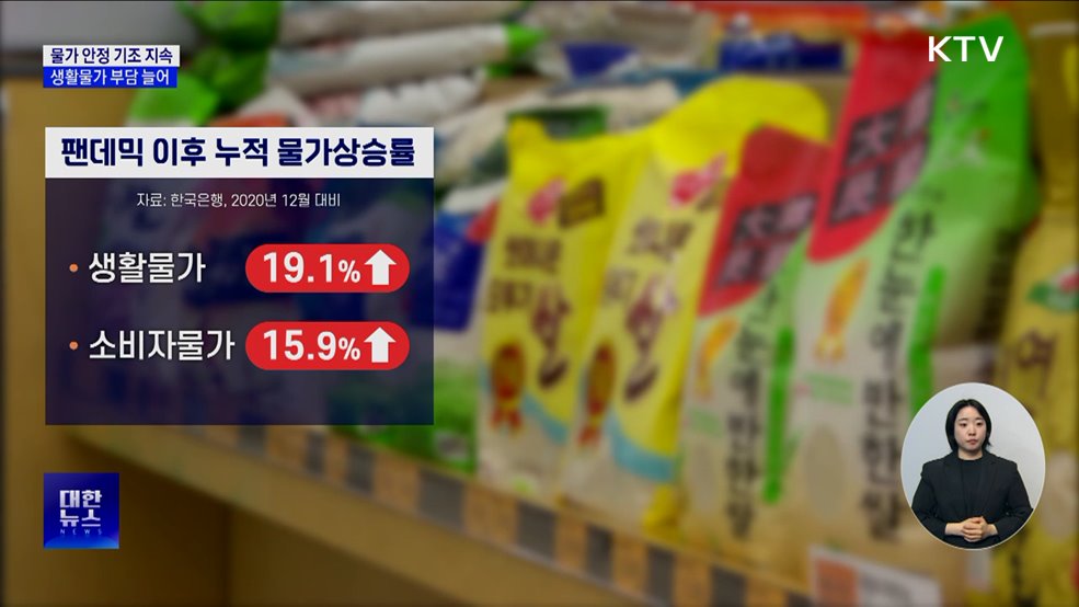 한은 &#34;물가 안정 기조 지속···생활물가 부담은 늘어&#34;
