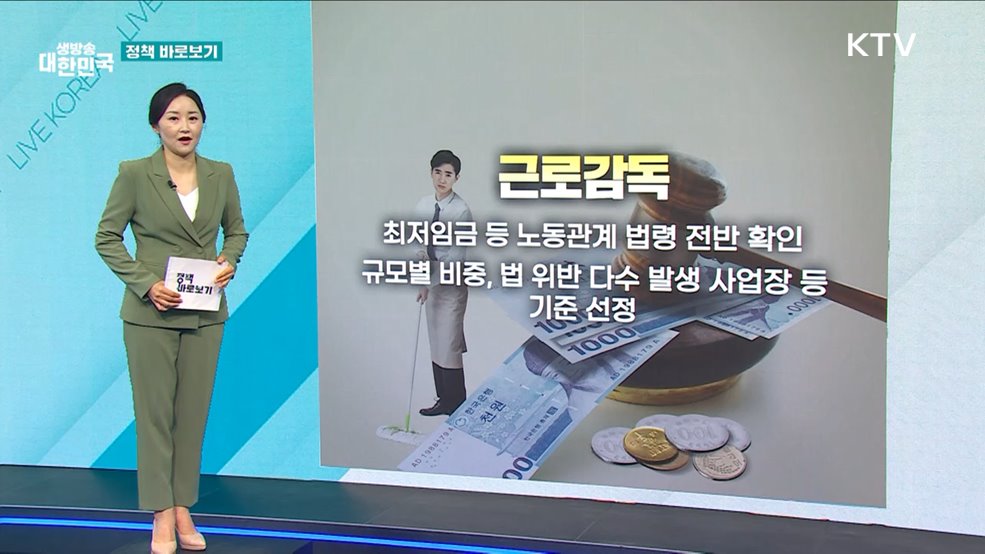 고용부 "사각지대 없이 내실있는 근로감독 추진" [정책 바로보기]