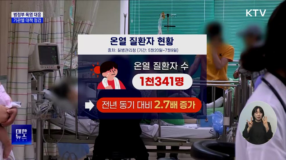 범정부 폭염 대응···기관별 대책 점검