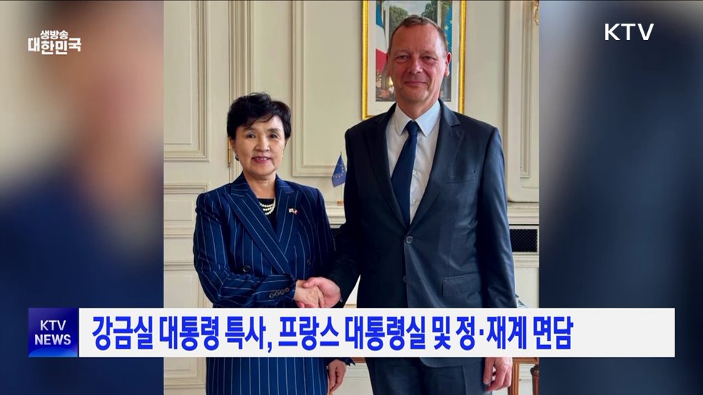강금실 대통령 특사, 프랑스 대통령실 및 정·재계 면담