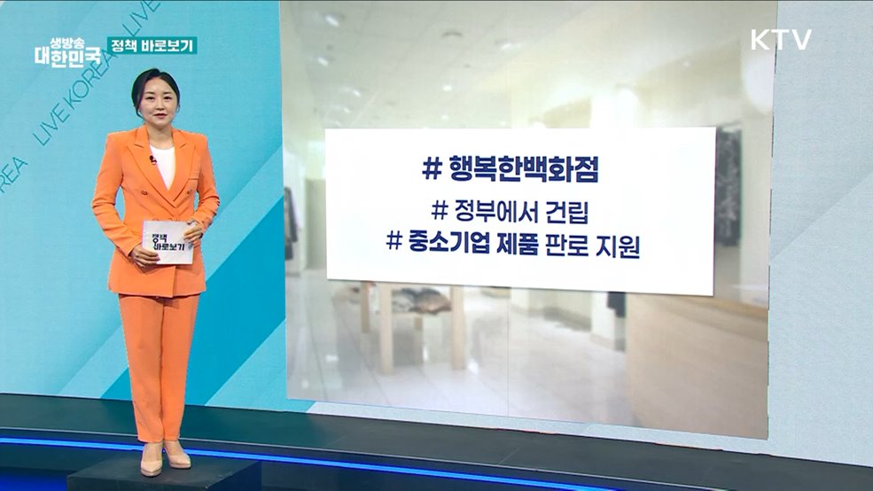 행안부 "행복한백화점 내 임대매장, 민생회복 소비쿠폰 사용 가능? [정책 바로보기]