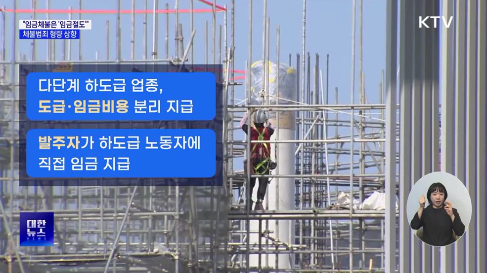 &#34;임금체불은 &#39;임금절도&#39;&#34;···체불범죄 형량 상향