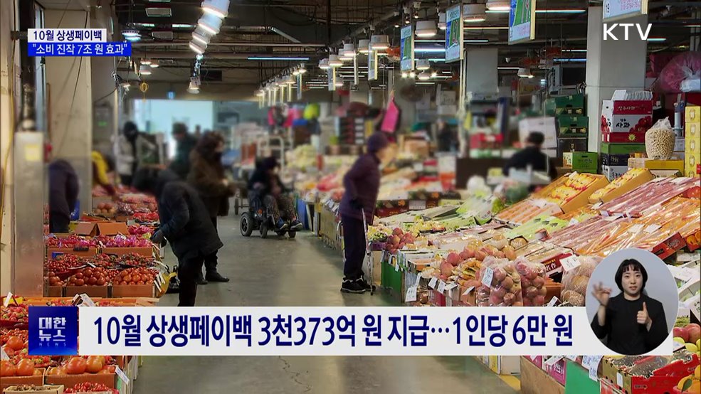 10월 상생페이백 3천373억 원 지급···1인당 6만 원