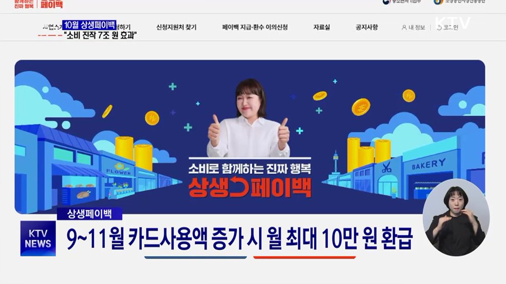 10월 상생페이백 3천373억 원 지급···1인당 6만 원