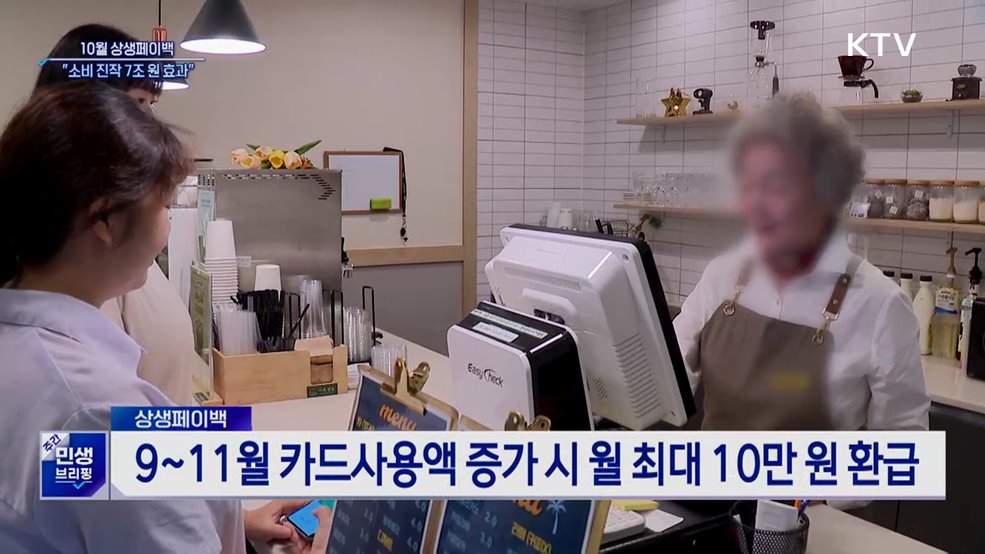 10월 상생페이백 3천373억 원 지급···1인당 6만 원