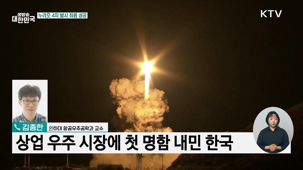 누리호 4차 발사 최종 성공