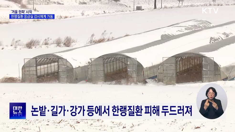 정부, '한파 대비' 한랭질환 응급실 감시체계 운영