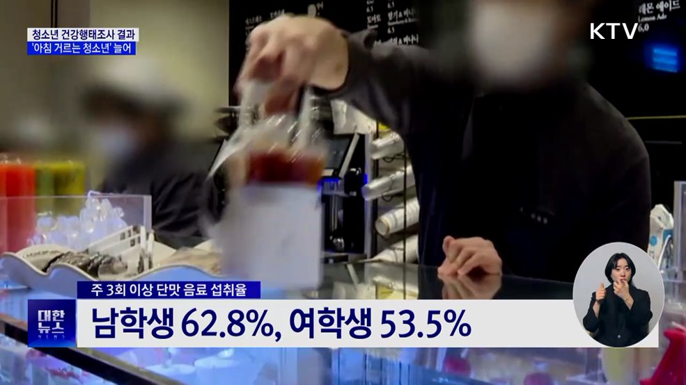 중고생 44% "5일 이상 아침 거른다"···10년째 증가