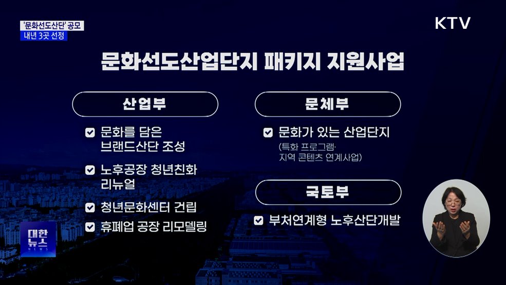 노후산단 문화로 탈바꿈···'문화선도산단' 공모