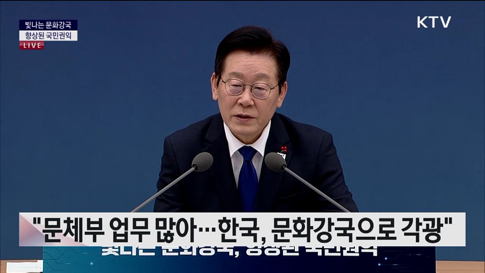국민께 보고드립니다 대한민국의 미래를 여는 길 빛나는 문화강국, 향상된 국민권익
