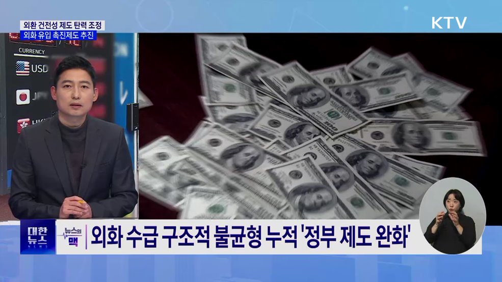 외환건전성 제도 탄력 조정···외화 유입 촉진 [뉴스의 맥]