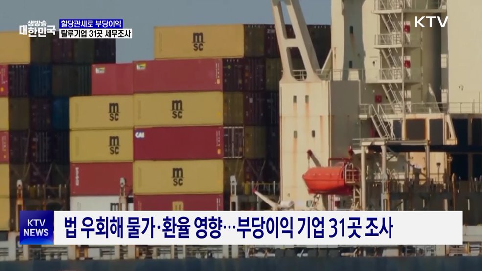 할당관세로 부당이익···탈루기업 31곳 세무조사