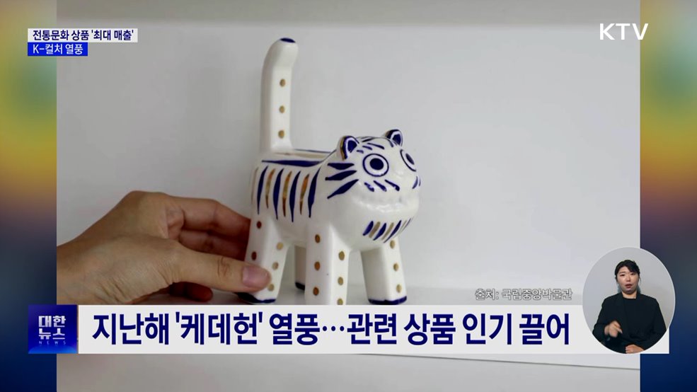 전통문화 상품 매출 '역대 최고'···K-컬처 열풍