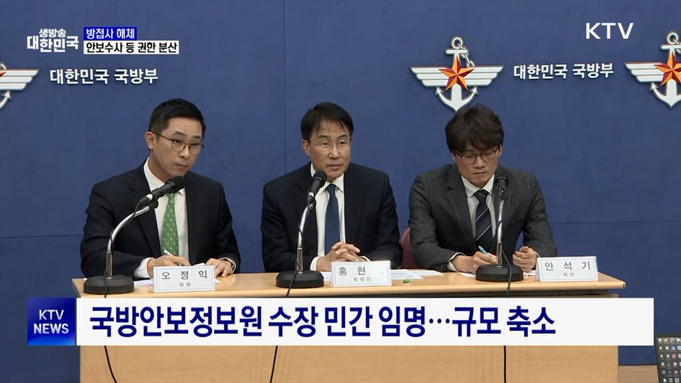 방첩사 해체···수사·방첩·보안기능 분산