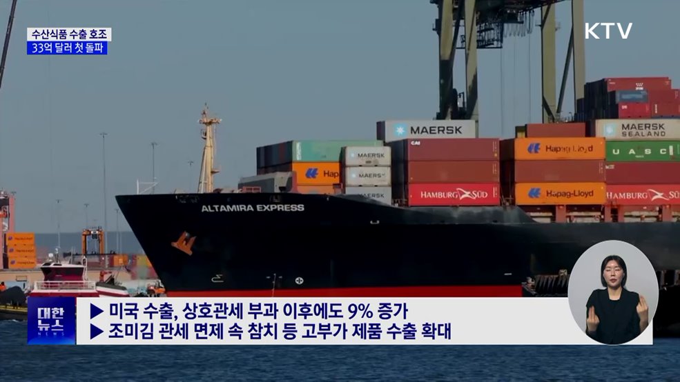 수산식품 수출 사상 최대···33억 달러 첫 돌파