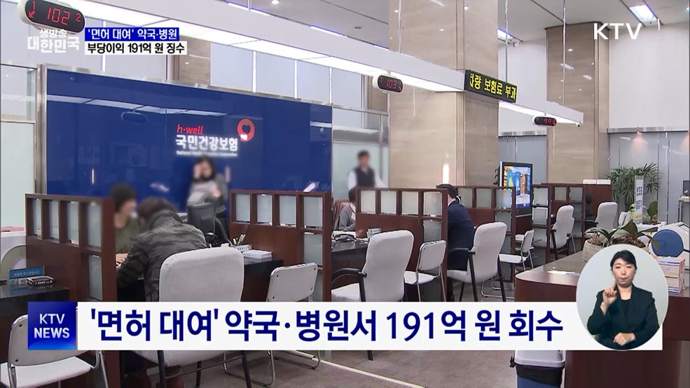 '면허 대여' 약국·병원 191억 회수···건보 추적에 적발