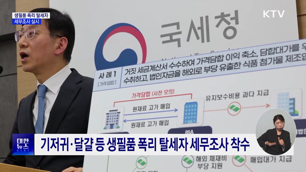 생필품 폭리·탈세 기업 17곳···"고강도 세무조사"