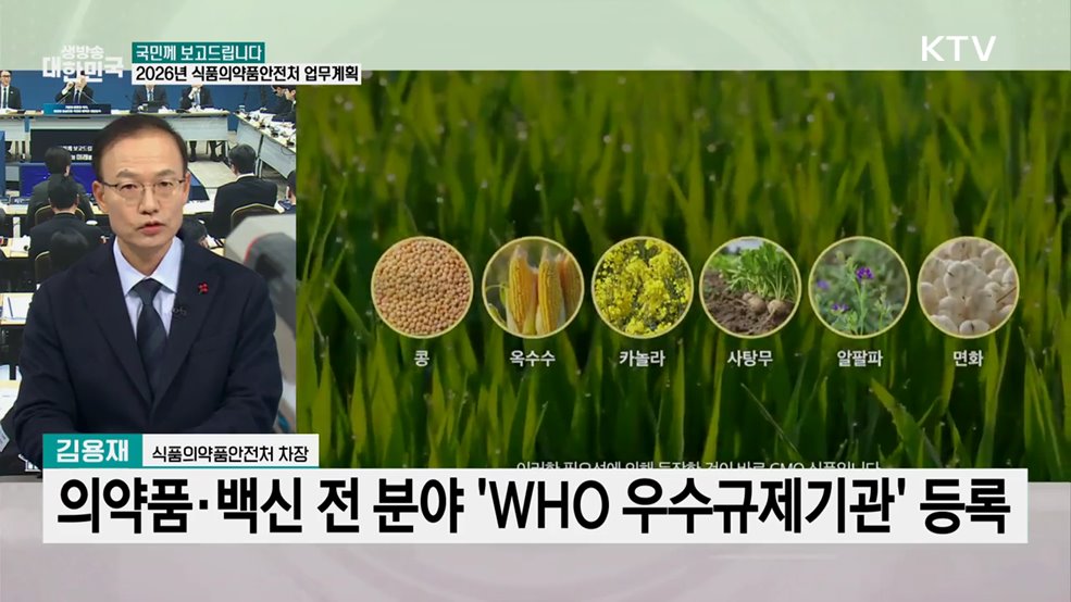 2026년 식품의약품안전처 업무계획은?