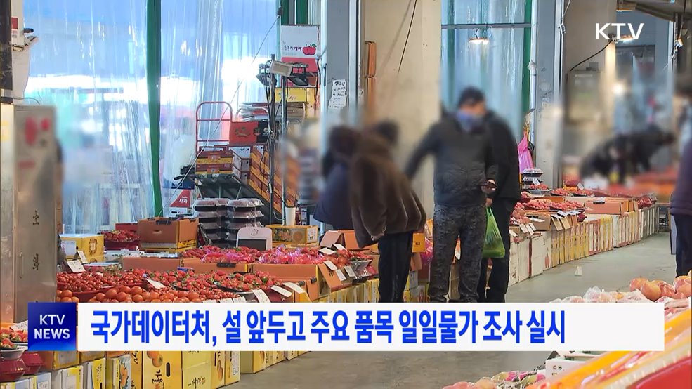 국가데이터처, 설 앞두고 주요 품목 일일물가 조사 실시