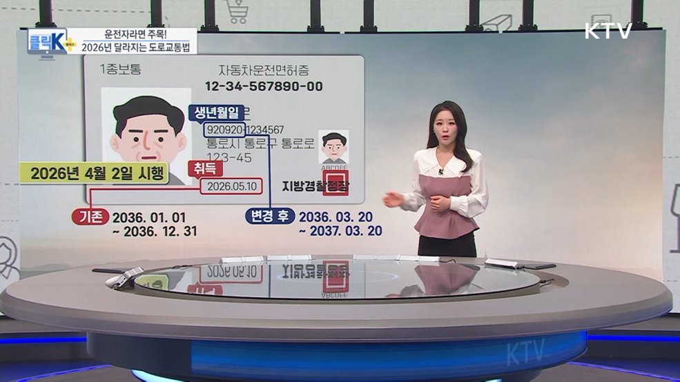 운전자라면 주목! 2026년 달라지는 도로교통법 [클릭K+]