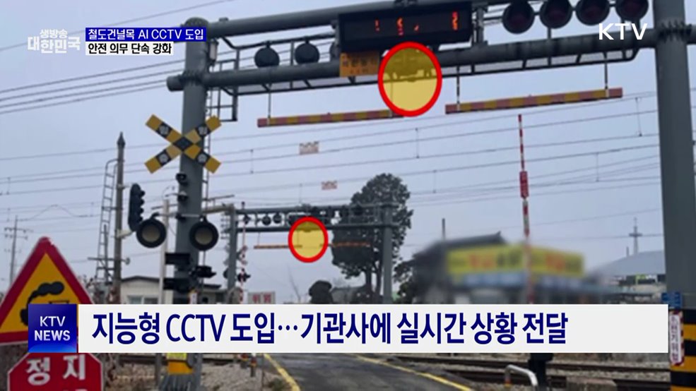 철도건널목 AI CCTV 도입···안전 의무 단속 강화