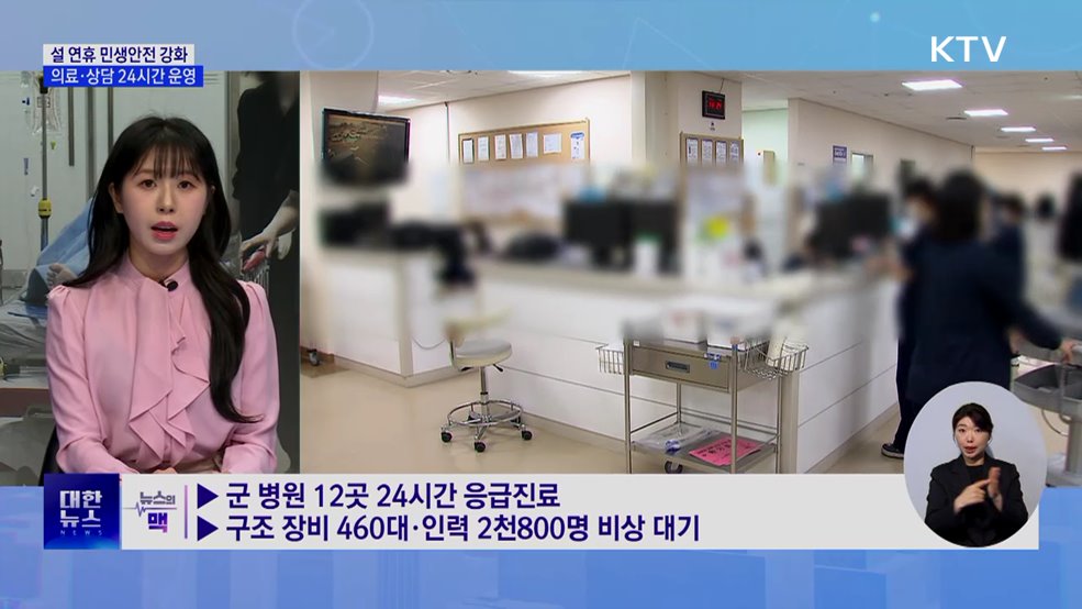설 연휴 의료·돌봄 공백 막는다···24시간 지원 [뉴스의 맥]