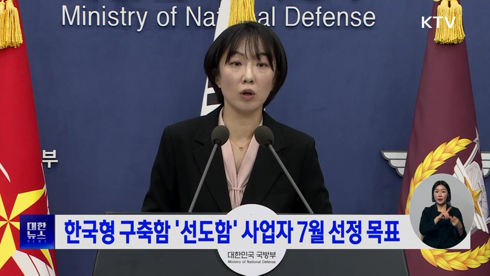 한국형 구축함 '선도함' 사업자 7월 선정 목표