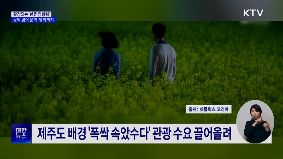 한류, 음악 넘어 문학·영화로···'K-푸드'도 주목