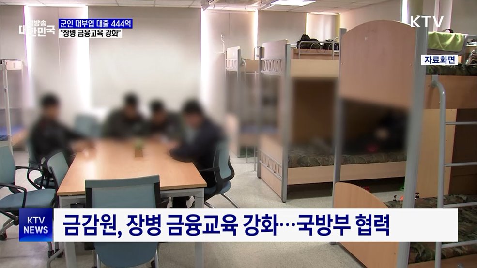 군인 대부업 대출 444억 원···절반은 현역병