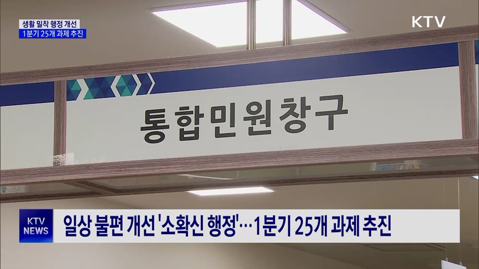 생활 속 작은 불편 줄인다···'소확신 행정' 추진