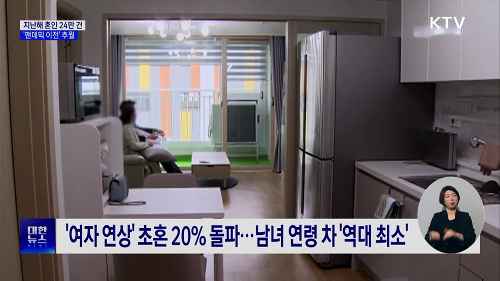 지난해 혼인 24만 건···코로나 이전 수준 회복