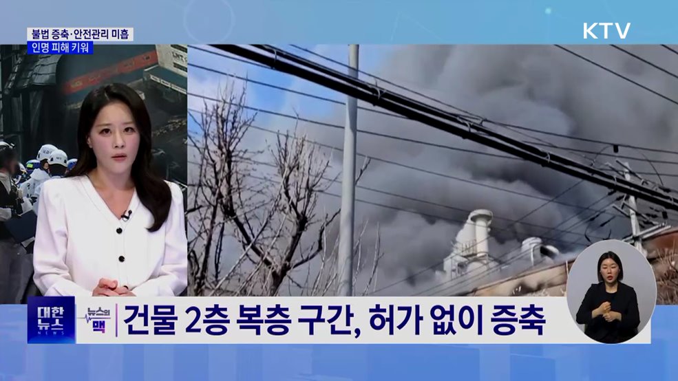 불법 증축·취약한 안전관리···인명 피해 키워 [뉴스의 맥]